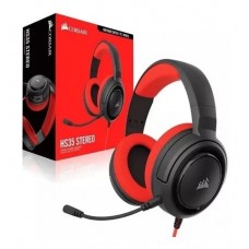 Headset Corsair HS35 Gaming RED PC, PS4, XBOX One, Switch - CA-9011198-NA ( SEM ADAPTADOR Y )