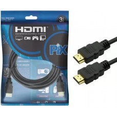 Cabo Hdmi Pix Gold 1.4 4k 3d Ultra Hd 15p 3 Metros Xbox Ps4 - 018-0314
